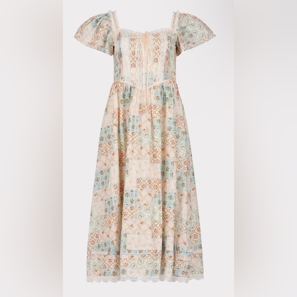 JessaKae Patchwork Floral & Lace Megan Midi Dress, 1X, NWT! - Picture 11 of 15